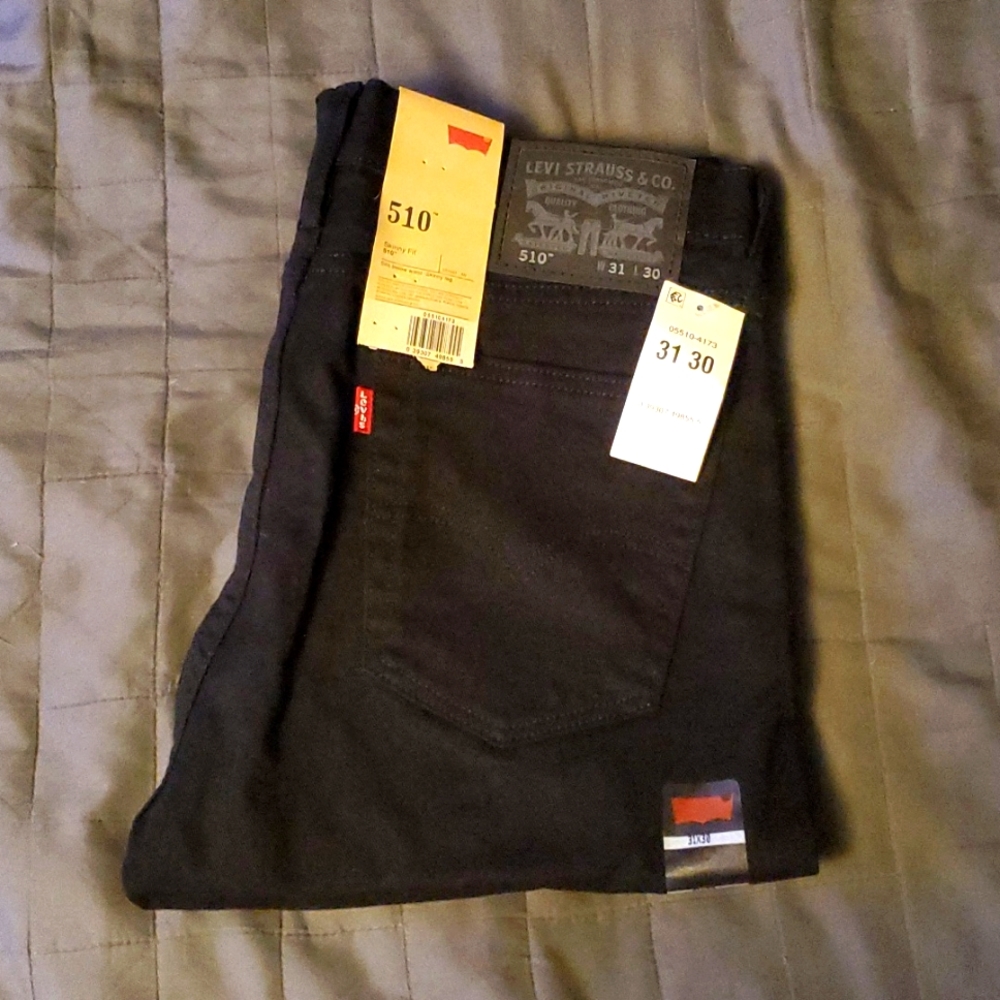 LEVI'S 510 black stretch jean 31x30